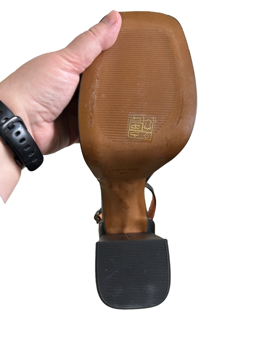 L’Intervalle Black Ankle-Strap Block Heel Pumps Size 40 - Picture 3 of 9